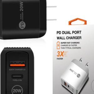 Travel Wall Charger in Black