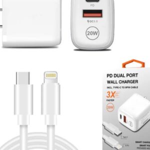 Fast charging Travel Charger in White