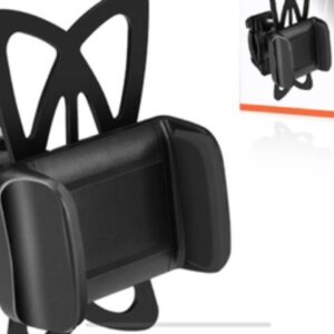 Universal Bicycle Phone Mount Adjustable Fits Cradle Clamp Handlebar Holder SKU:HLD20-BK