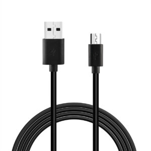 Reiko 3.3FT PVC Material Micro USB 2.0 Data Cable In Black And Simple Packaging -DC27A-MICROBK