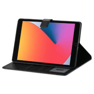 PU Leather Case (Black) For iPad 10.9 inches 2022 360 Degree Rotate Cover Stand and pencil holder