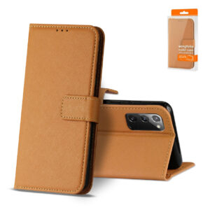 Slim Stand Case with Card Holder Slots SAMSUNG GALAXY NOTE 20 In Brown