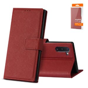 Reiko SAMSUNG GALAXY NOTE 10 3-In-1 Wallet Case In RED