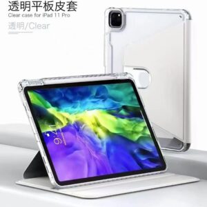 PU Leather Case (White) For iPad 10.9 inches 2022 360 Degree Rotate Cover Stand and pencil holder