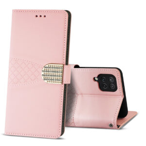 Reiko Samsung Galaxy A12 5G 3-In-1 Wallet Case In Pink