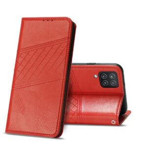 Reiko Samsung Galaxy A12/5G 3-In-1 Wallet Case In Red