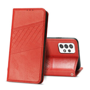 Reiko Samsung Galaxy A52/5G 3-In-1 Wallet Case In Red (FC30-SAMA52-5GRD)