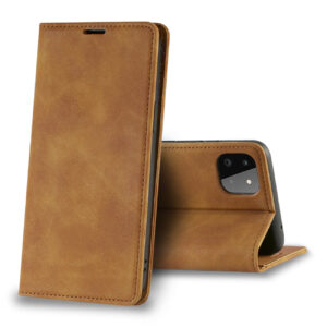 Magnetic wallet  Leather phone case For Samsung Galaxy A22 5G (Brown) (FC34-SAMA22-5GBR)