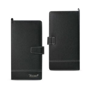 REIKO IPHONE 6/ 6S TWO TONE SUPER WALLET CASE WITH MULTIPLE CARD SLOTS IN BLACK (FC35-IPHONE6BK)