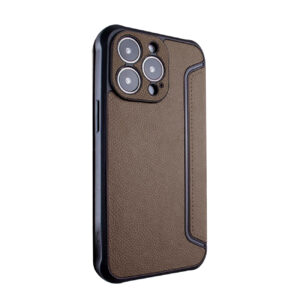 Magnetic wallet Leather phone case For Samsung Galaxy S23 In Brown (FC36-SAMS23BR)