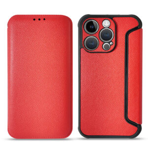Magnetic wallet Leather phone case For Apple iPhone 14 Pro Max In Red (FC36-IPH14PROMAXRD)