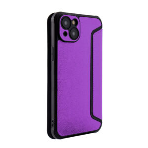Magnetic wallet Leather phone case For Apple iPhone 15 PLUS In Purple (FC36-IPH15PLUSPP)