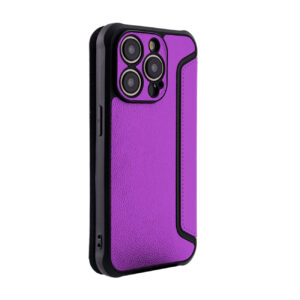 Magnetic wallet Leather phone case For Apple iPhone 15 PRO In Purple (FC36-IPH15PROPP)