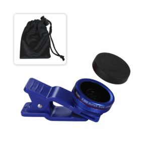 PROFESSIONAL HD CAMERA LENSKIT BUILT IN 15X MACRO LENS NAVY FOR PHONES AND SMARTPHONES-LEN-15XMACRO165NV