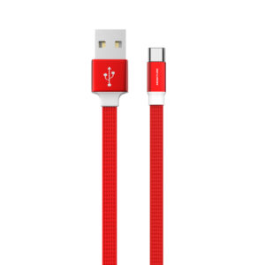 High Speed Type-C Steel Data Cable in Red
