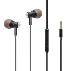 Universal Super Bass Earphones in Black--HS107BK