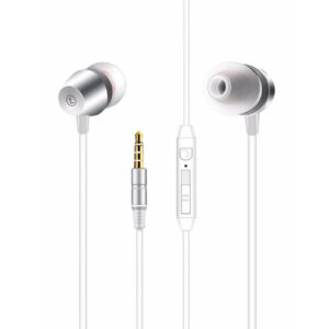 High Quality Sound  Universal In-ear Earphones In Silver-HSH11SL