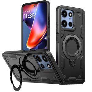 Reiko 360Â¡Ã£ Rotating Magnetic Versatile Stand Gray Compatible with Motorola Moto G 5G 2025