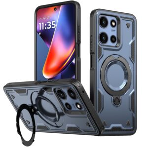 Reiko 360Â¡Ã£ Rotating Magnetic Versatile Stand Gray Compatible with Motorola Moto G POWER 5G 2025 (PC73-MOTGPOWER-5G(2025)NV)