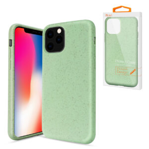 Reiko APPLE IPHONE 11 PRO MAX Wheat Bran Material Silicone Phone Case In Green