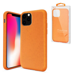 Reiko APPLE IPHONE 11 PRO Wheat Bran Material Silicone Phone Case In Orange