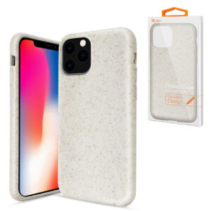 Reiko APPLE IPHONE 11 PRO Wheat Bran Material Silicone Phone Case In White