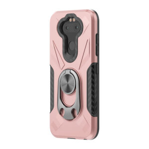Phone Case with Ring Holder LG ARISTO 5 In Rose Gold
