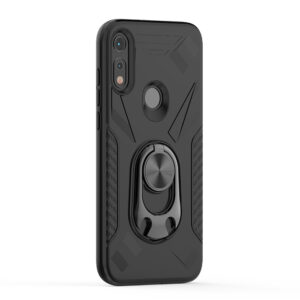 MOTOROLA E7 Case with Ring Holder In Black