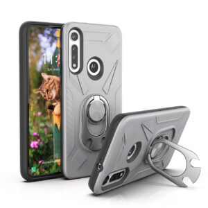 Motorola Moto G Fast Ultra Case with Ring Holder In Siliver