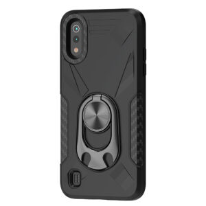 Phone Case with Ring Holder SAMSUNG GALAXY A01 In Black