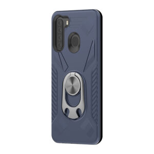 Phone Case with Ring Holder SAMSUNG GALAXY A21 In Blue