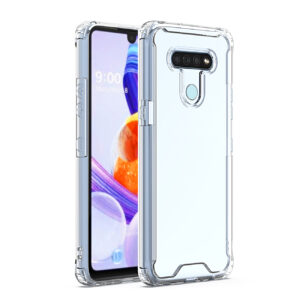 LG K51 High quality TPU Bumper and Clarity PC Case In Clear
