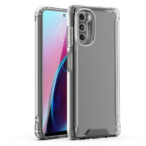 Reiko High Quality 2X Clean PC and TPU Bumper Case In Clear For Motorola Moto G 5G (2022)