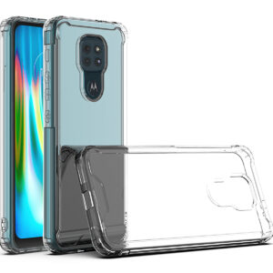 Moto E7 Plus/G9/G9 Play High quality TPU Bumper and Clarity PC Case In Clear