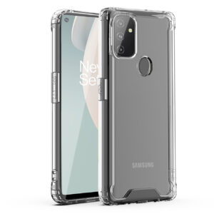 Reiko High Quality 2X Clean PC and TPU Bumper Case In Clear For ONEPLUS NORD N100