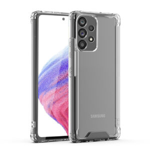 Reiko High Quality 2X Clean PC and TPU Bumper Case In Clear For Sansung Galaxy A53 5G