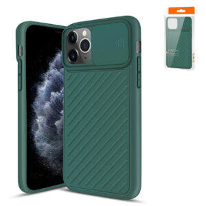 Reiko Camshield Series Case With Slide Camera CoverTpu Case For APPLE IPHONE 11 PRO In Green