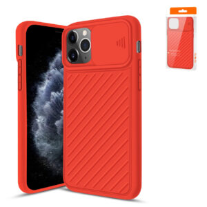 Reiko Camshield Series Case With Slide Camera CoverTpu Case For APPLE IPHONE 11 PRO In Red