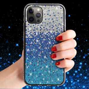 Reiko Design Diamond Case For APPLE IPHONE 12 PRO MAX In Blue