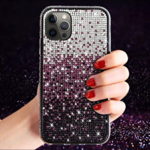 Reiko Design Diamond Case For APPLE IPHONE 12 PRO MAX In Purple