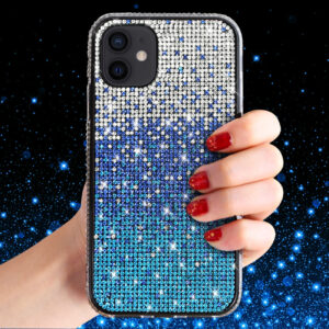 Reiko Design Diamond Case For APPLE IPHONE 12 MINI In Blue