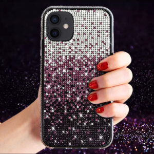 Reiko Design Diamond Case For APPLE IPHONE 12 MINI  In Purple