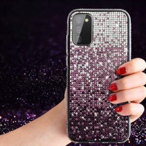 Reiko Design Diamond Case For GALAXY A02S In Purple