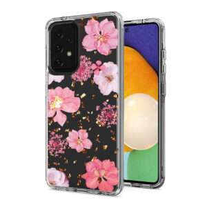Pressed dried flower Design Phone case for Samsung Galaxy A52 5G In Pink