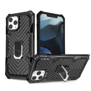 IPHONE 12/ IPHONE 12 PRO Kickstand Anti-Shock And Anti Falling Case In Black