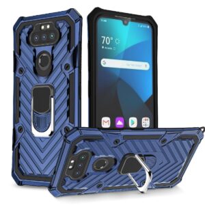 Reiko Kickstand Anti-Shock And Anti Falling Case for LG ARISTO 5 In Blue