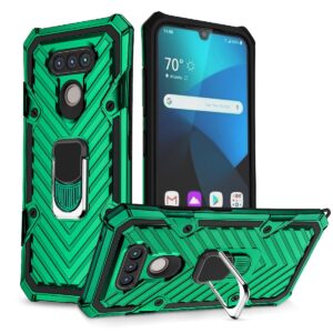 Reiko Kickstand Anti-Shock And Anti Falling Case for LG HARMONY 4 In Green
