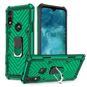Reiko Kickstand Anti-Shock And Anti Falling Case for MOTOROLA E7 In Green