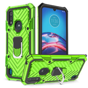 Reiko Kickstand Anti-Shock And Anti Falling Case for  Moto E6S In Green