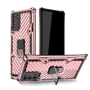 Reiko Kickstand Anti-Shock And Anti Falling Case for SAMSUNG GALAXY NOTE 20 In Rose Gold